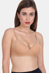 Lily Padded Non-Wired 3/4Th Coverage Super Support Bra - Skin — thumbnail 5