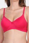 Lily Padded Non-Wired 3/4Th Coverage Super Support Bra - Pink — thumbnail 4