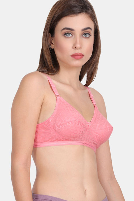 Lily Single Layered Non-Wired 3/4Th Coverage Super Support Bra - Orange — image 5