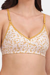 Lily Single Layered Non Wired High / 3/4Th + Coverage T-Shirt Bra - Yellow — thumbnail 4