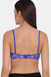 Lily Single Layered Non Wired High / 3/4Th + Coverage T-Shirt Bra - Blue — thumbnail 2