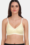 Lily Single Layered Non Wired High / 3/4Th + Coverage Sleep Bra - Lemon — thumbnail 1