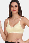 Lily Single Layered Non Wired High / 3/4Th + Coverage Sleep Bra - Lemon — thumbnail 3