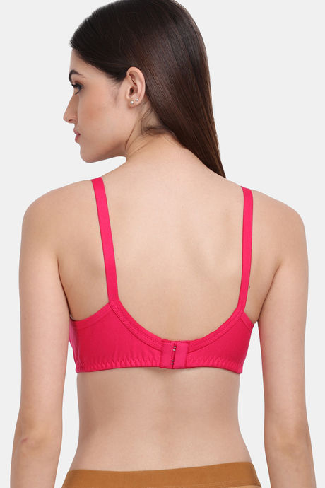 Lily Double Layered Non-Wired 3/4Th Coverage Blouse Bra - Dark Pink — image 2