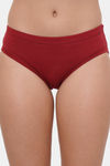 Lily Mid Rise Cotton Hipster Panty (Pack of 3) - Coral Maroon Nude — thumbnail 10