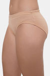 Lily Mid Rise Cotton Hipster Panty (Pack of 3) - Coral Maroon Nude — thumbnail 14