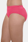 Lily Mid Rise Cotton Hipster Panty (Pack of 3) - Coral Maroon Nude — thumbnail 4