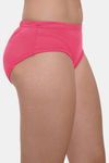Lily Mid Rise Cotton Hipster Panty (Pack of 3) - Coral Maroon Nude — thumbnail 6