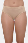 Lily Mid Rise Cotton Hipster Panty (Pack of 3) - Maroon Nude Skin — thumbnail 12