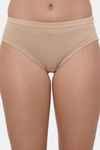 Lily Mid Rise Cotton Hipster Panty (Pack of 3) - Maroon Nude Skin — thumbnail 15