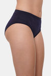 Lily Mid Rise Cotton Hipster Panty (Pack of 3) - Black Brown Navy Blue — thumbnail 16