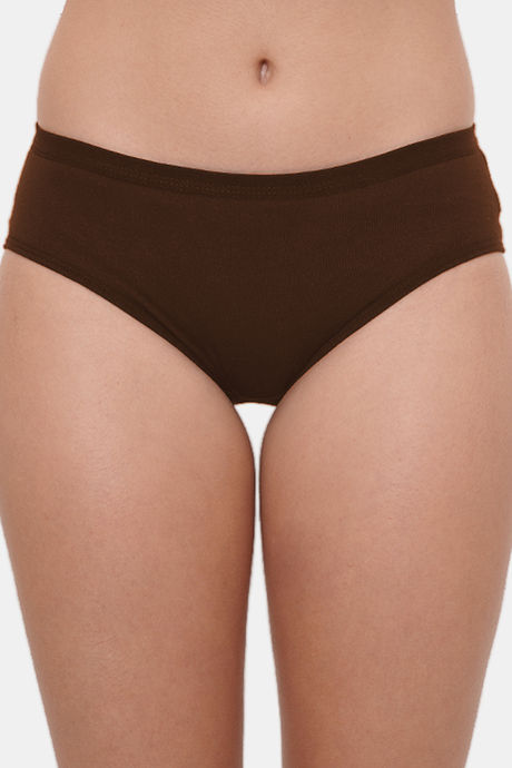 Lily Mid Rise Cotton Hipster Panty (Pack of 3) - Black Brown Purple — image 10