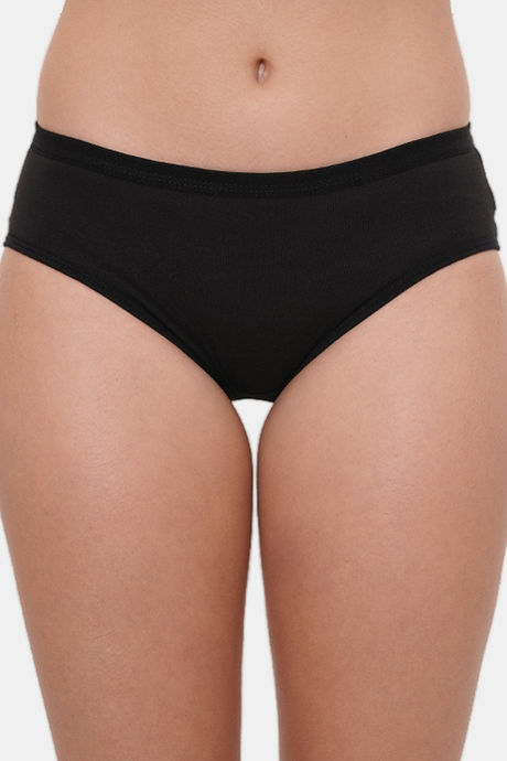 Lily Mid Rise Cotton Hipster Panty (Pack of 3) - Black Brown Purple — image 5