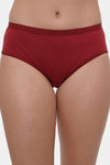 Lily Mid Rise Cotton Hipster Panty (Pack of 3) - Brown Coral Maroon — thumbnail 15