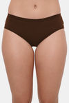 Lily Mid Rise Cotton Hipster Panty (Pack of 3) - Brown Coral Maroon — thumbnail 2