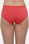 Lily Mid Rise Cotton Hipster Panty (Pack of 3) - Brown Coral Maroon — thumbnail 8