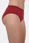 Lily Mid Rise Cotton Hipster Panty (Pack of 3) - Coral Maroon Purple — thumbnail 11