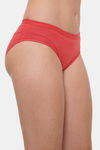 Lily Mid Rise Cotton Hipster Panty (Pack of 3) - Coral Maroon Purple — thumbnail 6