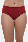 Lily Mid Rise Cotton Hipster Panty (Pack of 3) - Coral Maroon Purple — thumbnail 7