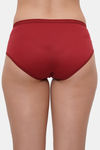 Lily Mid Rise Cotton Hipster Panty (Pack of 3) - Coral Maroon Purple — thumbnail 8