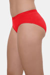 Lily Mid Rise Cotton Hipster Panty (Pack of 3) - Purple Red Black — thumbnail 9