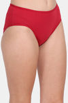 Lily Cotton Lycra Mid Rise Hipster Panty (Pack of 3) - Maroon-Navy Blue-Red — thumbnail 6