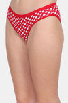 Lily Cotton Low Rise Polka Print Bikini Panty (Pack of 3) - Green-Purple-Red — thumbnail 14
