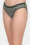 Lily Cotton Low Rise Polka Print Bikini Panty (Pack of 3) - Green-Purple-Red — thumbnail 4