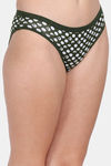 Lily Cotton Low Rise Polka Print Bikini Panty (Pack of 3) - Green-Purple-Red — thumbnail 6