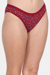 Lily Cotton Low Rise Printed Bikini Panty (Pack of 3) - Brown-Maroon-Brown — thumbnail 11