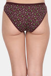 Lily Cotton Low Rise Printed Bikini Panty (Pack of 3) - Brown-Maroon-Brown — thumbnail 3
