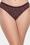 Lily Cotton Low Rise Printed Bikini Panty (Pack of 3) - Brown-Maroon-Brown — thumbnail 5