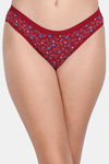 Lily Cotton Low Rise Printed Bikini Panty (Pack of 3) - Brown-Maroon-Brown — thumbnail 7