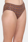 Lily Cotton Printed Hipster Panty (Pack of 3) - Blue-Brown-Blue — thumbnail 11