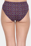 Lily Cotton Printed Hipster Panty (Pack of 3) - Blue-Brown-Blue — thumbnail 3