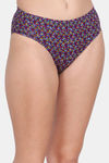 Lily Cotton Printed Hipster Panty (Pack of 3) - Blue-Brown-Blue — thumbnail 6