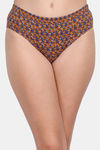 Lily Cotton Printed Hipster Panty (Pack of 3) - Blue-Brown-Blue — thumbnail 7