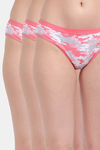 Lily Low Rise Three-Fourth Coverage Bikini Panty (Pack of 3) - Multicolor — thumbnail 1