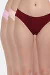 Lily Low Rise Three-Fourth Coverage Bikini Panty (Pack of 3) - Multicolor — thumbnail 1