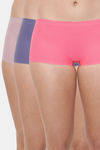 Z&D Full Coverage Medium Rise Boy Short Panty (Pack of 3) - Coral Grey Mauve  — thumbnail 1