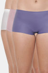Z&D Full Coverage Medium Rise Boy Short Panty (Pack of 3) - Grey Mauve White — thumbnail 1