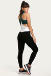 Zelocity Sports Bra With Removable Padding - Navy N Green — thumbnail 4