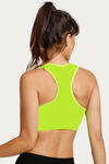 Zelocity Sports Bra With Removable Padding - Navy N Neon Yellow — thumbnail 3