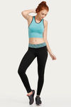 Rosaline Easy Movement Straight Fit Pants- Blue — thumbnail 4