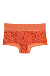 Rosaline Mid Waist Boyshort Panty(Pack of 2)- Red  n Green — thumbnail 2