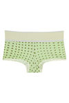 Rosaline Mid Waist Boyshort Panty(Pack of 2)- Red  n Green — thumbnail 4