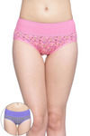 Rosaline Medium Rise Full Coverage Tummy Tucker Hipster Panty (Pack of 2) - Multicolor — thumbnail 1