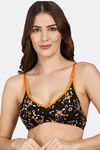 PrivateLifes Single Layered Non Wired Medium Coverage Minimiser Bra - Black — thumbnail 1