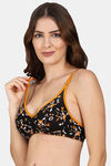 PrivateLifes Single Layered Non Wired Medium Coverage Minimiser Bra - Black — thumbnail 3