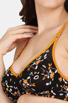 PrivateLifes Single Layered Non Wired Medium Coverage Minimiser Bra - Black — thumbnail 5
